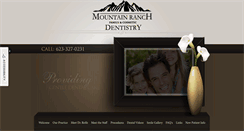 Desktop Screenshot of mountainranchdentistry.com