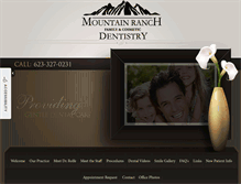 Tablet Screenshot of mountainranchdentistry.com